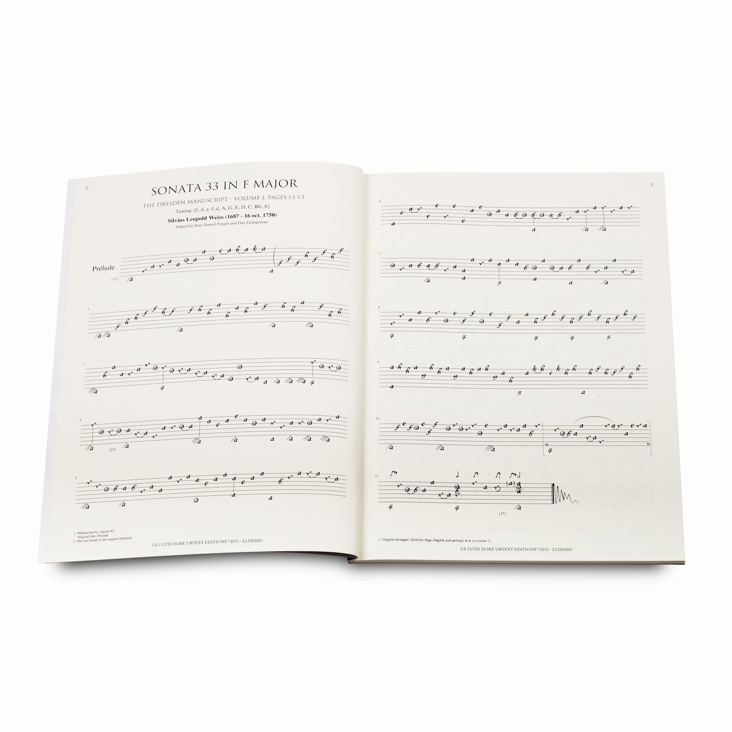 The Dresden Manuscript, Lute Sonatas | Volume I