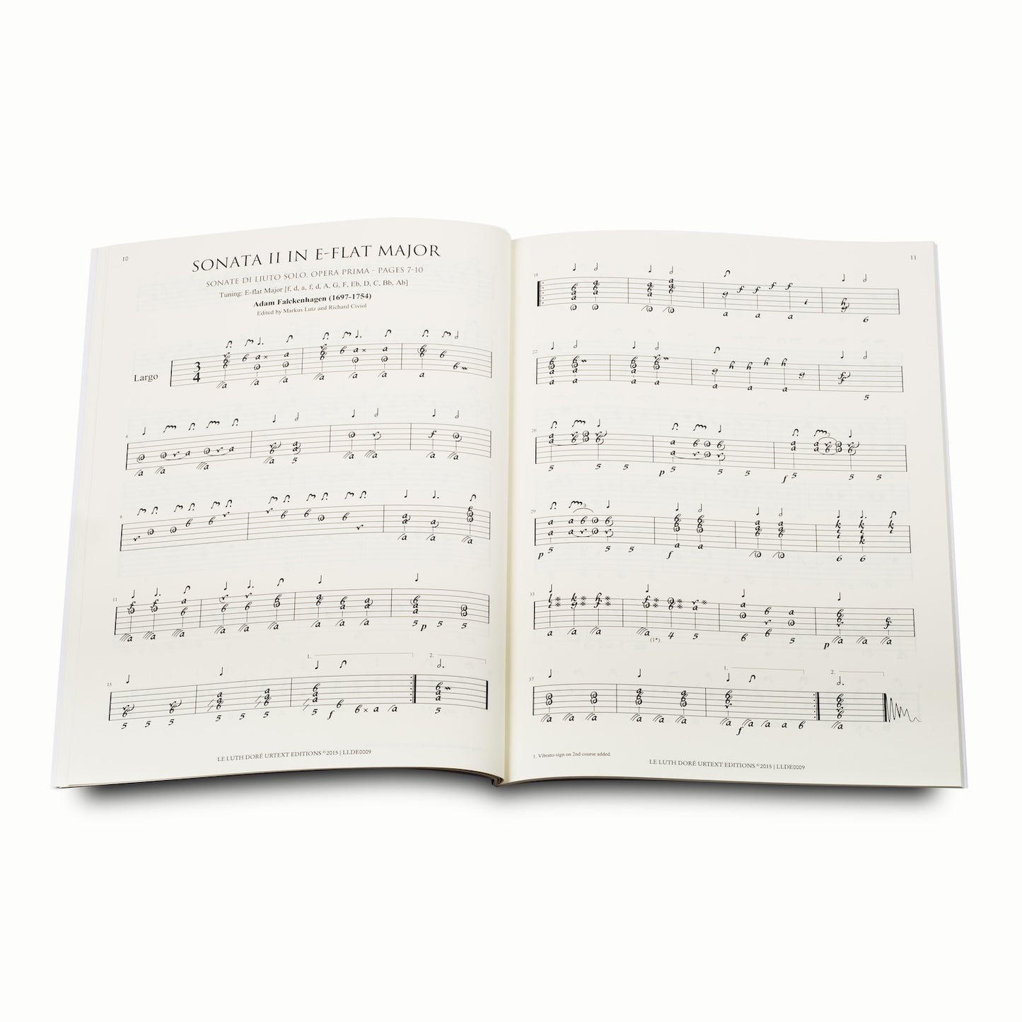 Sonate di Liuto Solo, Opera Prima, Nürnberg 1736